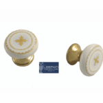 Pomolino Mobile Maiolica Damasco d.20/13x25h Piccolo Olv+Decorato | Ceramiche  Liberati
