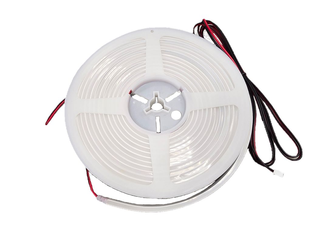 Strip Led in Silicone Flexyline 5mt 24v Dimmerabile IP67 7,6w mt 351 lm/mt 4000k Luce Viva - immagine 5