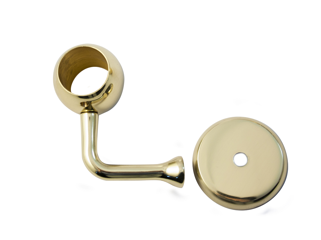 mai11635olv.png Supporto Corrimano con Rosone mm.70 per Tubo con Troncone Ma8x35mm Olv Mariva - immagine 1