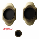 Maniglia Incasso Tonda Allungata Scorrevole modello 1018T d.97x59/48 Senza foro chiave varie finiture | Mandelli