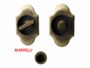 Maniglia Incasso Tonda Allungata Porta Scorrevole modello 1018TN d.97x59/48 con Nottolino varie finiture | Mandelli - immagine 2