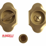Maniglia Incasso Tonda Allungata Porta Scorrevole modello 1018TN d.97x59/48 con Nottolino varie finiture | Mandelli
