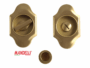 Maniglia Incasso Tonda Allungata Porta Scorrevole modello 1018TN d.97x59/48 con Nottolino varie finiture | Mandelli