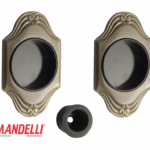 Maniglia Incasso Tonda Allungata Porta Scorrevole modello 1028T d.97x59/48 Senza foro chiave varie finiture | Mandelli