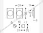 Maniglia Incasso Quadra Porta Scorrevole modello 1038TCS d.85x59/48 con Foro Chiave 03L-ORO  | Mandelli - immagine 2