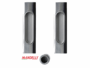 Maniglia Incasso Rettangolare Porta Scorrevole modello 1038 d.38x143 Senza Foro Chiave 26-Cromo | Mandelli