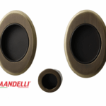 Maniglia Incasso Tonda Allungata Porta Scorrevole modello 1048T d.83x56/48 Senza foro chiave varie finiture |  Mandelli
