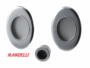 Maniglia Incasso Tonda Allungata Porta Scorrevole modello 1048T d.83x56/48 Senza foro chiave varie finiture |  Mandelli - immagine 3