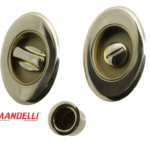 Maniglia Incasso Tonda Allungata Porta Scorrevole modello 1048TN d.83x56/48 con Nottolino varie finiture | Mandelli