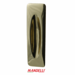 Maniglia Incasso Rettangolare Porta Scorrevole modello Alea mm.37x130 Senza Foro Chiave 03-Oro |Mandelli