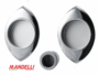 Maniglia Incasso Tonda Allungata Porta Scorrevole modello 368T d.86x59/48 Senza foro Chiave varie finiture | Mandelli - immagine 2