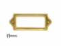 PORTAETICHETTA SAGOMATA OTTONE LUCIDO DA60x21h/80x30h mm. prodotta da METALMARC - immagine 2