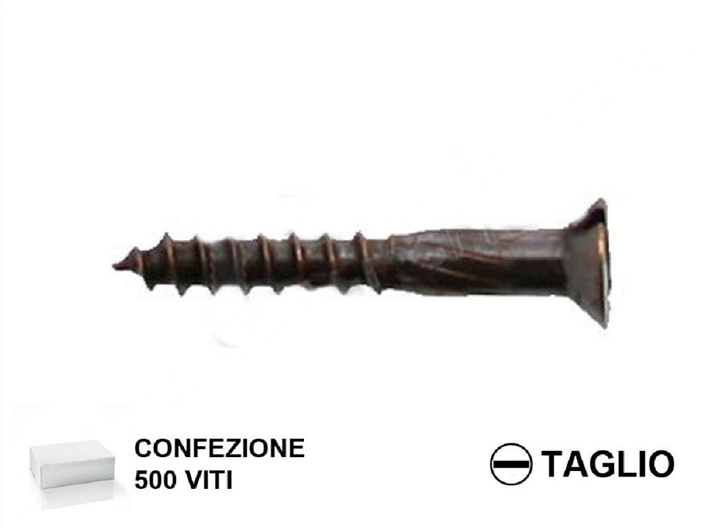 marvisa_vite_legno_ts_taglio_bronzata.jpg Vite Legno TS Taglio BRZ-Bronzato 500 pz. mm.3,0x30 Marvisa - immagine 1