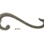 MANIGLIETTA MOBILE INTERASSE 96 mm.106x36h ARGENTO VECCHIO prodotto da   METAL STYLE