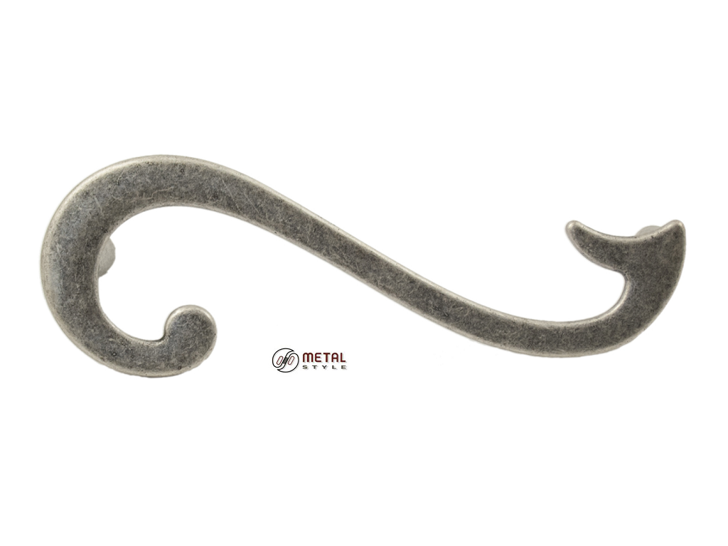 mea15065z096db25c.png MANIGLIETTA MOBILE INTERASSE 96 mm.106x36h ARGENTO VECCHIO prodotto da METAL STYLE - immagine 1