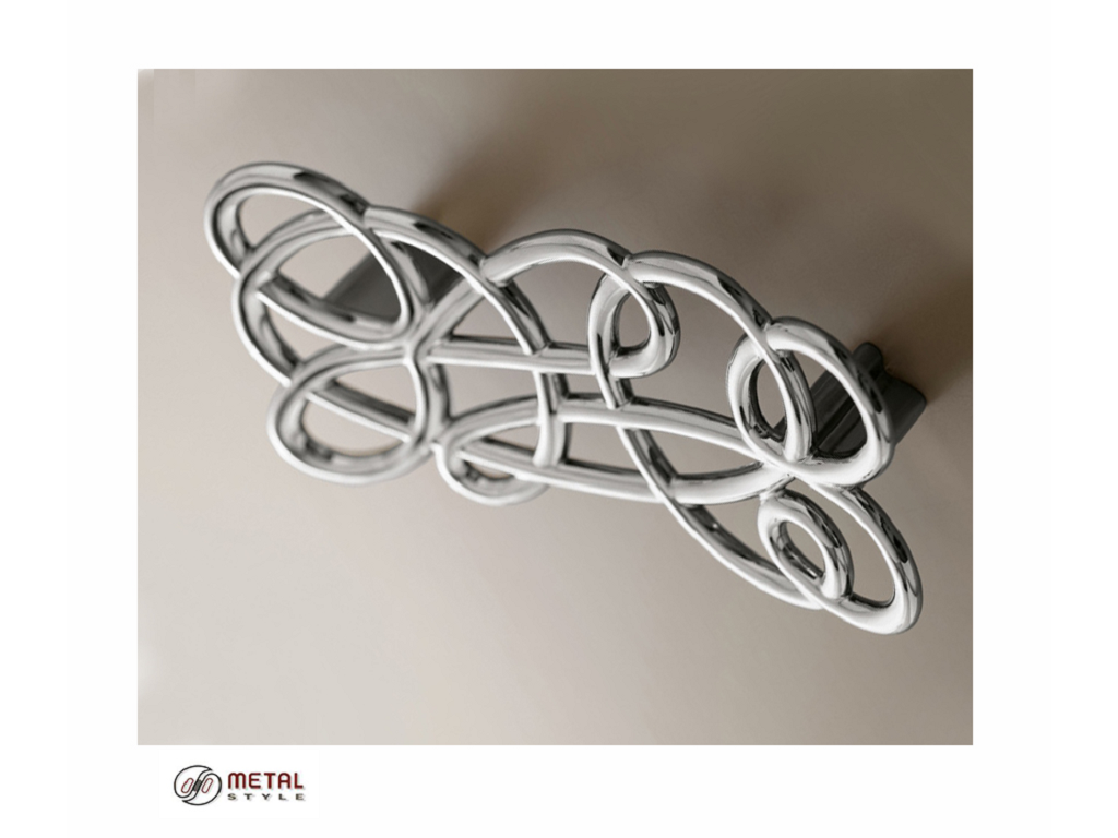 mea15213z0960036c.png Maniglietta Mobile Interasse 96 mm.140x30h Cromo Lucido Metal Style - immagine 1