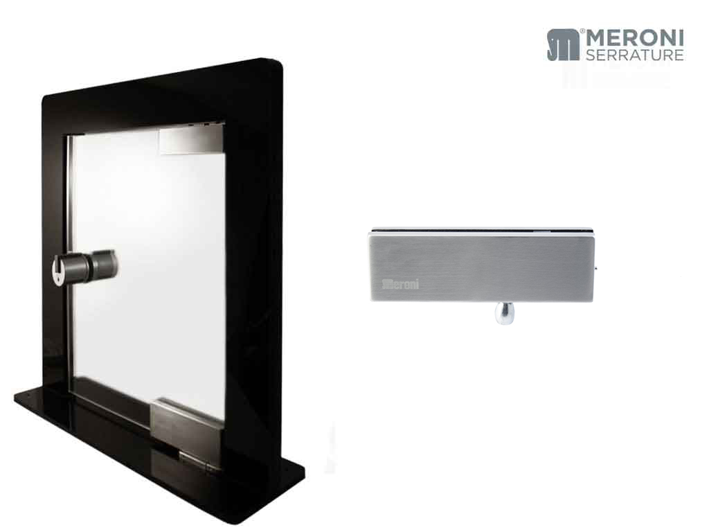 merdahg880o2bc.png Supporto con Perno per Cerniera Alta DAHGF880 Acciaio Satinato |Meroni - immagine 1
