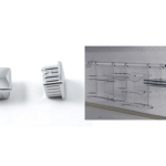Copritesta Terminale  per Tubo Quadro mm.16x16 Abs Cromato  Manart