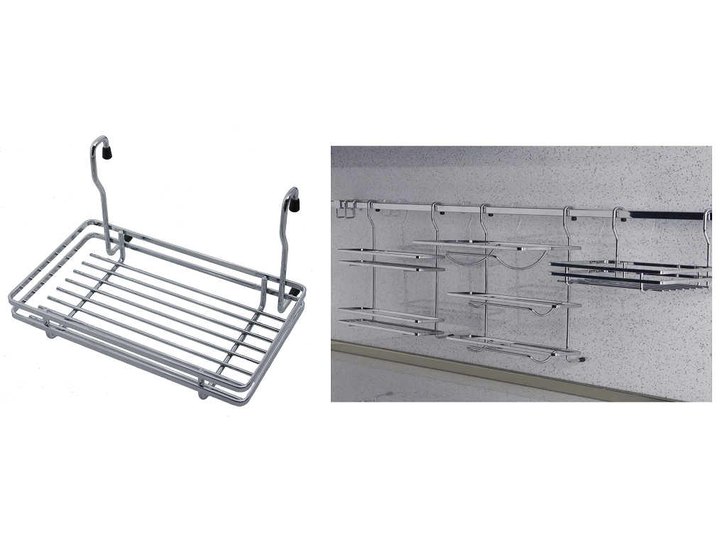 mntm3122cc.png Cestello Piccolo per Tubo Quadro mm.260x190x185h Cromato Manart - immagine 1