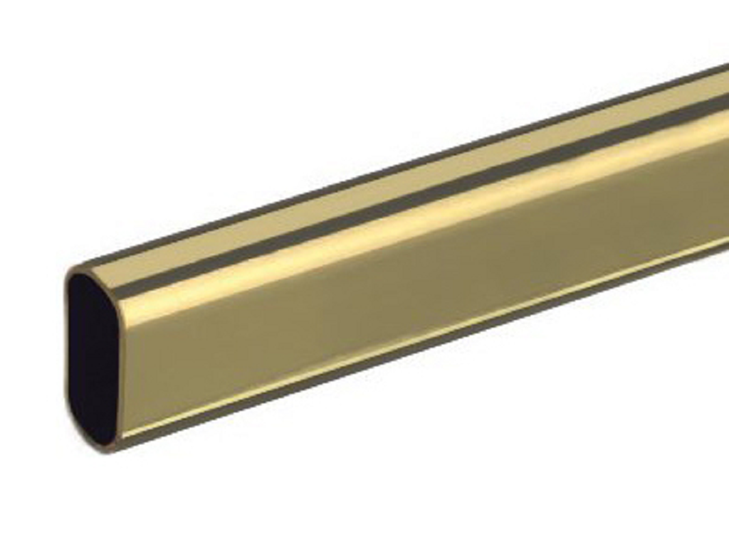 mntm7092.png Tubo Ovale Spessore 0,7 Asta cm.300 d.30x15 Ottonato | Manart - immagine 1