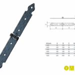 Cerniera Asenera Doppia Larghezza modello Cuore mm.210x210x35  Vn-Nero | Omad