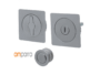 Maniglia Incasso Quadra Porta Scorrevole modello Magnetica d.57x57/48 con Nottolino varie finiture | OMP Porro fine serie