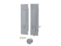 Maniglia Incasso Rettangolare Porta Scorrevole modello magnetica mm.162x45 con nottolino Cromo Satinato | OMP Porro fine serie