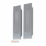 Maniglia Incasso Rettangolare Porta Scorrevole modello magnetica mm.162x45 Senza foro Chiave vari finiture | OMP Porro fine serie
