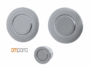 Maniglia Incasso Tonda Porta Scorrevole modello magnetica d.60/48 Senza Foro Chiave varie finiture |OMP Porro - immagine 3