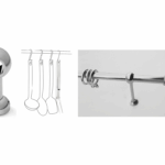Supporto per Tubo Tondo mm.11x40 Cromo  Omp Porro Fine Serie