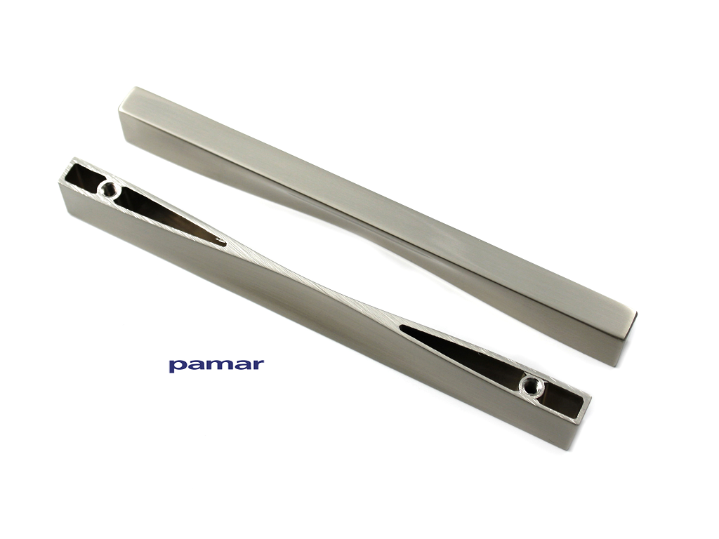 pammn1060z158g124.png Maniglietta Mobile Interasse 128 mm.158x10x15h varie finiture | Pamar - immagine 1