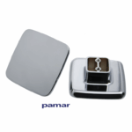 Maniglietta Mobile Interasse 16 mm.70x70x25h Gc01-Cromato Lucido | Pamar