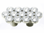 Maniglietta Mobile Interasse 32 mm.80x40x25h Y0672-Cromato Lucido+Swarovski | Pamar - immagine 2