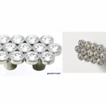 Maniglietta Mobile Interasse 32 mm.80x40x25h Y0672-Cromato Lucido+Swarovski | Pamar