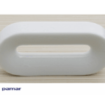 Maniglietta Mobile Interasse 32 modello Loop mm.91x42x16h Porcellana Bianco Lucido | Pamar