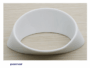 Maniglietta Mobile Interasse 96 modello Oblong mm.119x90x82h Porcellana AA101-Bianco Lucido | Pamar - immagine 2