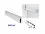 Tubo Rettangolare Armadio Alluminio Anodizzato+Gomma Tondo mm.30x12 Asta cm.300  | Pamar