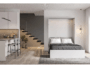 Letto a Scomparsa Apertura Verticale Sistema Manuale Modello Aladino mm.1620x2000 | Pessotto Reti - immagine 7