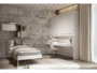 Letto a Scomparsa Apertura Laterale Modello Kit Silvy Singolo Superiore mm.900x2000 | Pessotto Reti - immagine 6