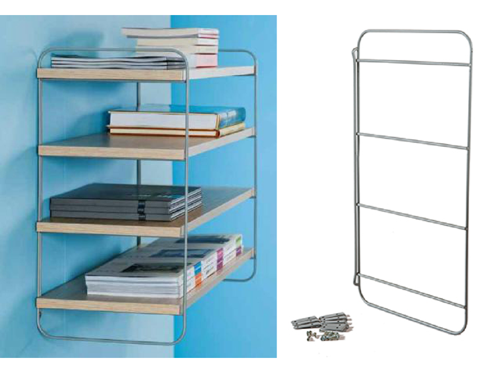 pir21186.png MONTANTE METALLICO STEP 4 SENZA RIPIANI mm.250 IN VARIE ALTEZZE | PIRCHER - immagine 1