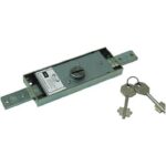 Serratura Centrale Serranda Scatola mm.156x56 Catenacci 2 Mandate Chiave Doppia Mappa  Potent