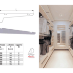 Mensola Alluminio Mod.Milano mm.250 Anodizzato Argento   Proal