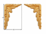 ANGOLI LEGNO FAGGIO W65xH100xD7-W80xH120xD6 prodotti da PRU