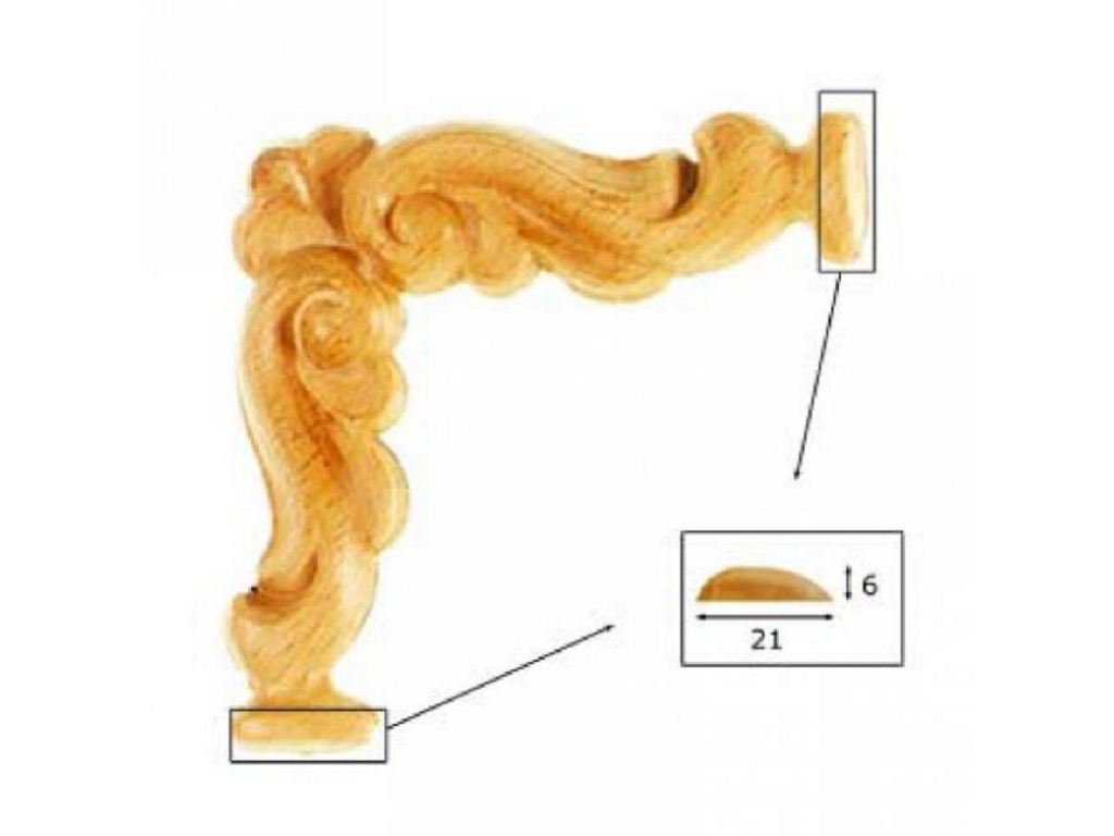 prues140bu.png Angolo Legno Faggio w85xh85xd7 Pru - immagine 1