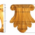 Capitello Legno Faggio w160xh175xd37  Pru