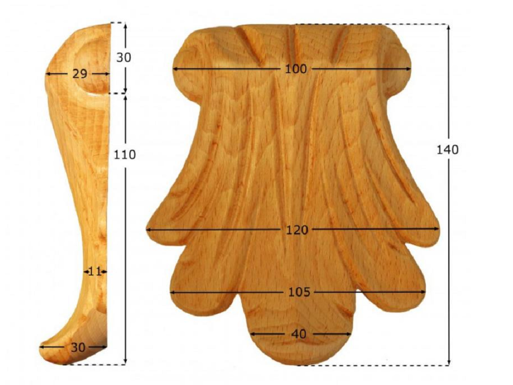 pruka535bu.png Capitello Legno Faggio w120xh140xd31 Pru - immagine 1