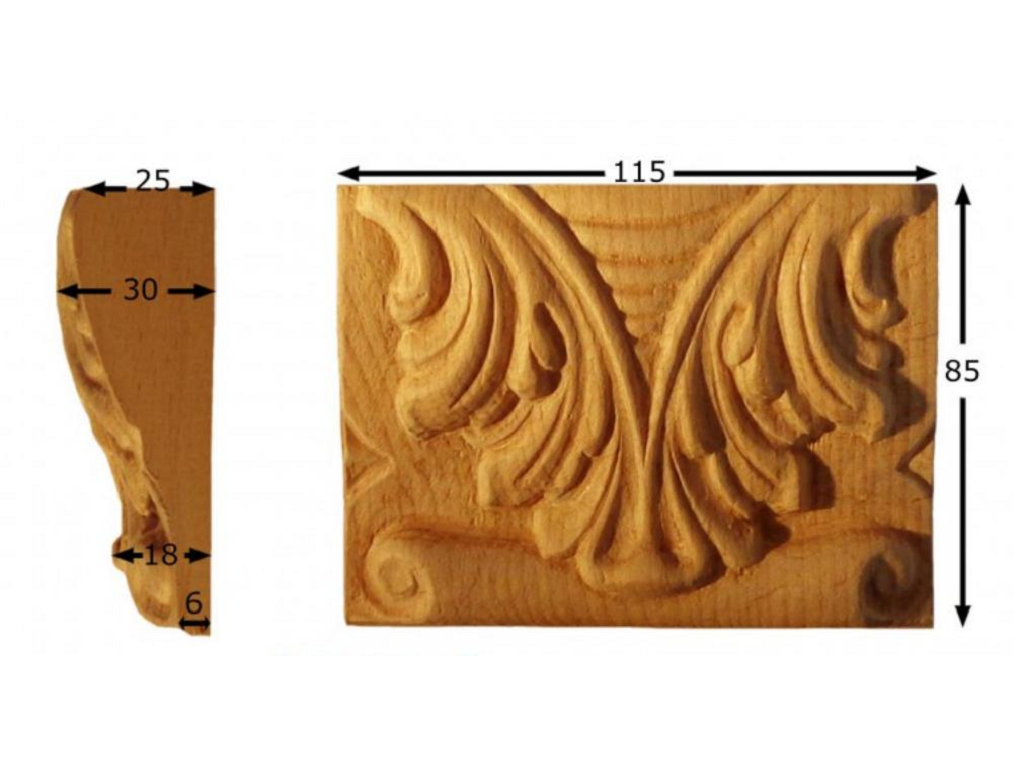 pruka546bu.png Capitello Legno Faggio w115xh85xd30 Pru - immagine 1
