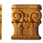 Capitello Legno Faggio w80xh95xd17  Pru