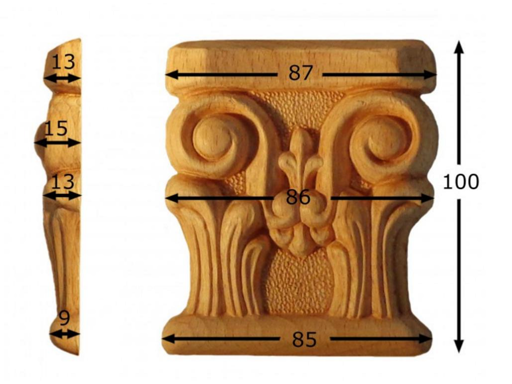 pruka553bu.png Capitello Legno Faggio w80xh95xd17 Pru - immagine 1