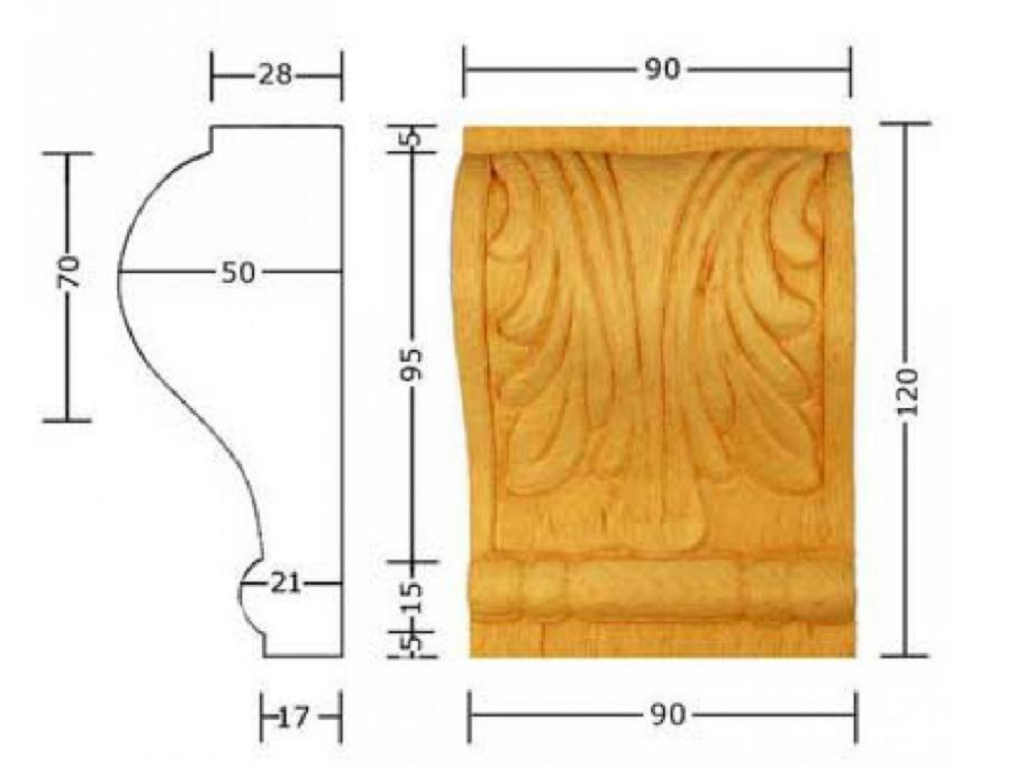 pruka554bu.png Capitello Legno Faggio w90xh120xd50 Pru - immagine 1